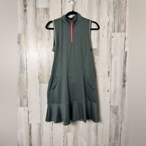Lady Hagen Dress Golf Tennis Drop Waist Sleeveless Desert Getaway Olive Sm
